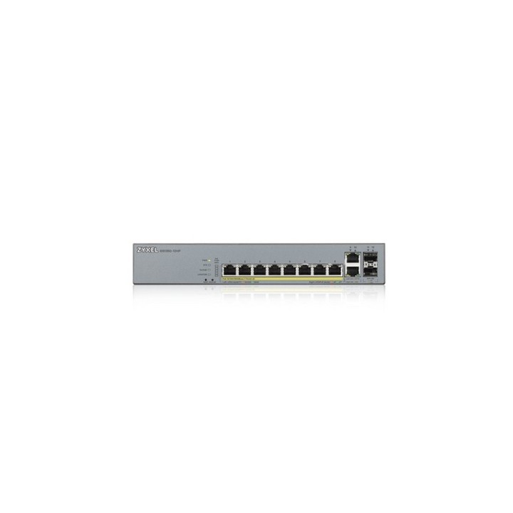 Zyxel GS1350-12HP - Switch - intelligente - 8 x 10/100/1000 (PoE+) + 2 x 10/100/ (GS1350-12HP-EU0101F)