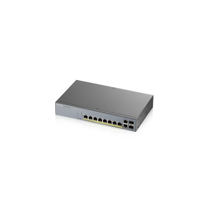 Zyxel GS1350-12HP - Switch - intelligente - 8 x 10/100/1000 (PoE+) + 2 x 10/100/ (GS1350-12HP-EU0101F)
