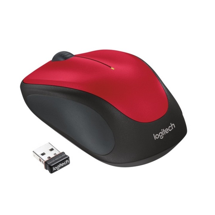 Logitech wireless mouse M235 Colore Rosso - Tecnologia senza fili avanzata a 2,4 (910-002496)