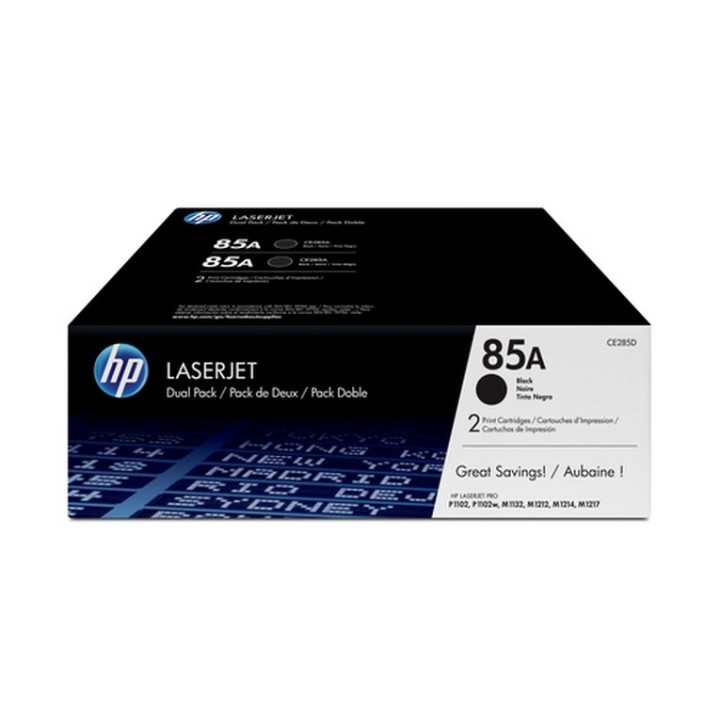 HP 85A - Confezione da 2 - nero - originale - LaserJet - cartuccia toner (CE285A