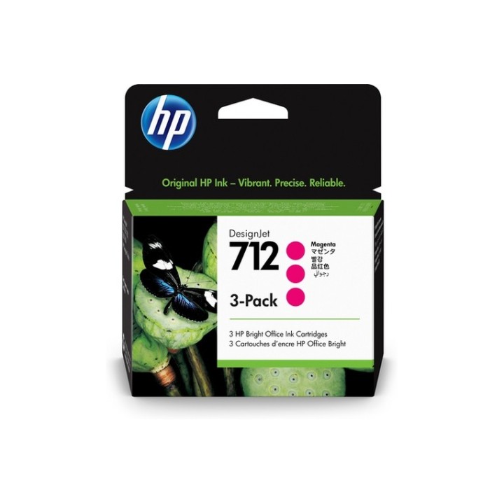 HP 712 - Confezione da 3 - 29 ml - magenta - originale - DesignJet - cartuccia d
