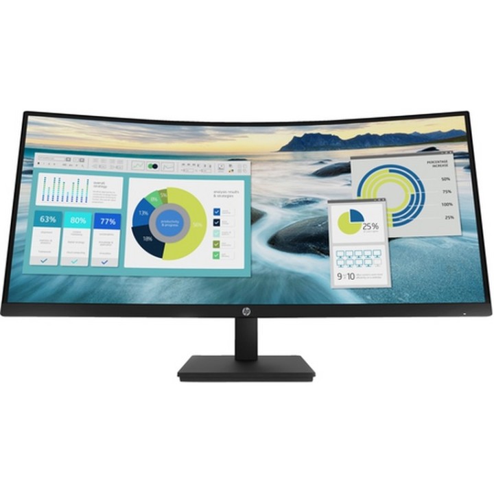 HP P34hc G4 - P-Series - monitor a LED - curvato - 34" - 3440 x 1440 WQHD @ 60 H (21Y56AAABB)