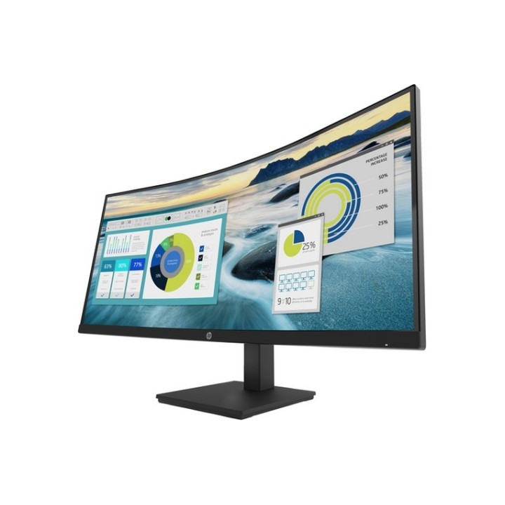 HP P34hc G4 - P-Series - monitor a LED - curvato - 34" - 3440 x 1440 WQHD @ 60 H (21Y56AAABB)
