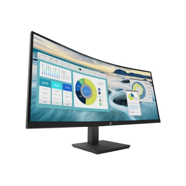 HP P34hc G4 - P-Series - monitor a LED - curvato - 34" - 3440 x 1440 WQHD @ 60 H (21Y56AAABB)