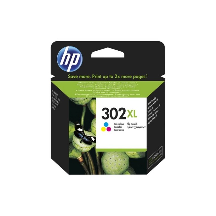 HP 302XL - 8 ml - Alta resa - colore (ciano, magenta, giallo) - originale - cart
