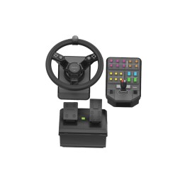 Logitech Heavy Equipment - G-Series - volante e pedali - cablato - per PC (945-000062)