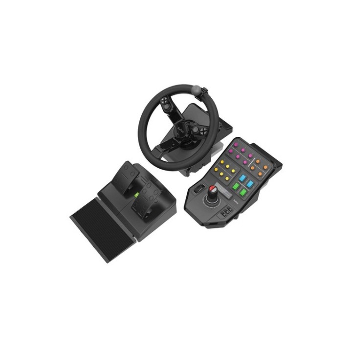 Logitech Heavy Equipment - G-Series - volante e pedali - cablato - per PC (945-000062)
