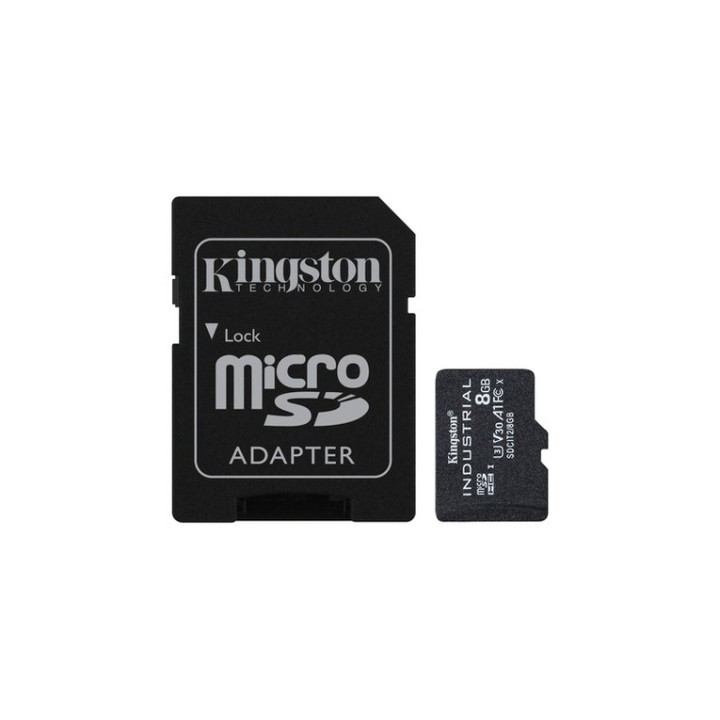 Kingston Industrial - Scheda di memoria flash (adattatore microSDHC per SD in do (SDCIT2/8GB)