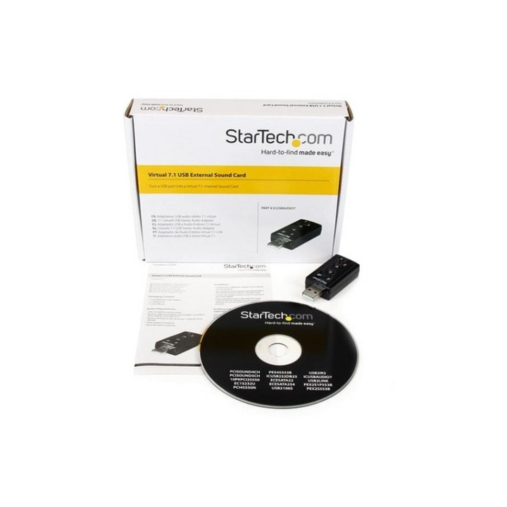 StarTech.com Scheda audio esterna adattatore audio USB Stereo Virtual 7.1 - Sche (ICUSBAUDIO7)