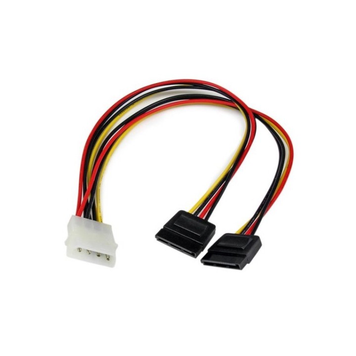 StarTech.com Cavo adattatore LP4 di alimentazione a Y, 2 x SATA, 30 cm - Adattat (PYO2LP4SATA)
