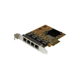 Startech Adattatore Scheda di Rete Ethernet Gigabit PCI express PCIe NIC a 4 por
