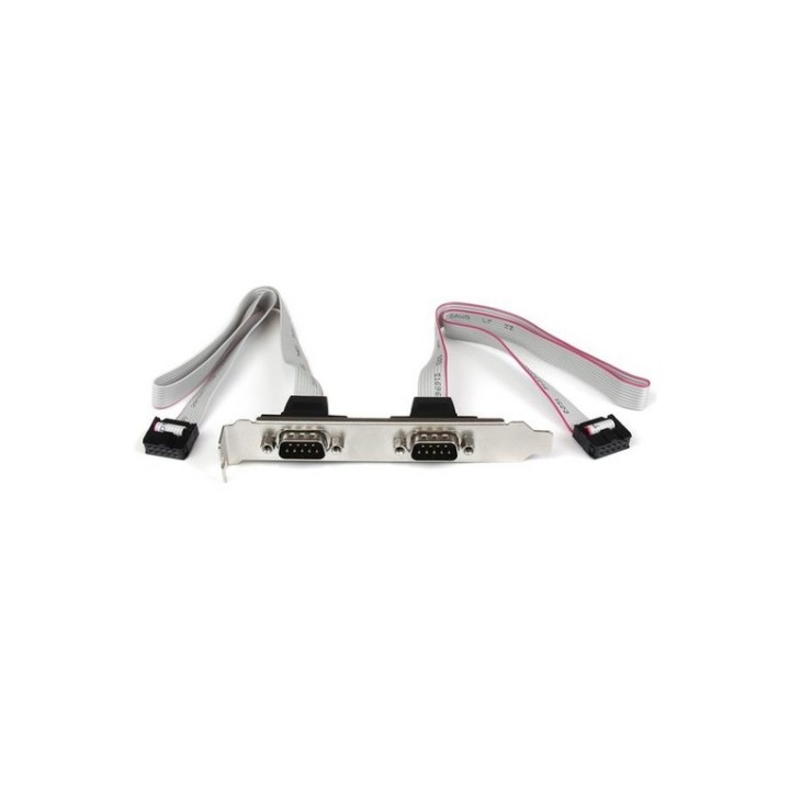 StarTech.com Staffa per porta COM serie seriale 2 porte per la connessione alla (PLATE9M2P16)