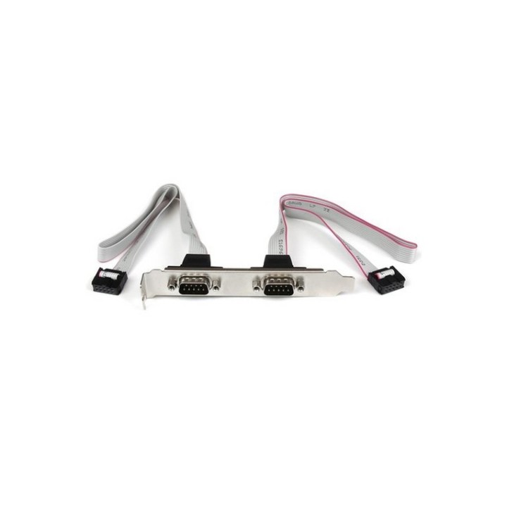 StarTech.com Staffa per porta COM serie seriale 2 porte per la connessione alla (PLATE9M2P16)