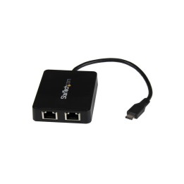 Startech Adattatore da USB-C a doppio Gigabit Ethernet con porta USB 3.0 - Adatt
