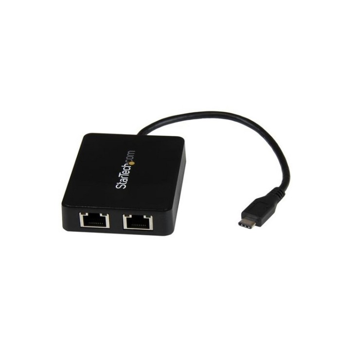 Startech Adattatore da USB-C a doppio Gigabit Ethernet con porta USB 3.0 - Adatt