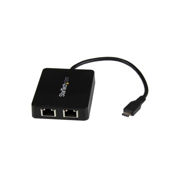 Startech Adattatore da USB-C a doppio Gigabit Ethernet con porta USB 3.0 - Adatt