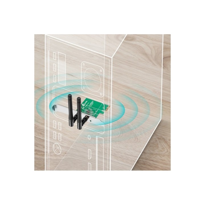 TP-Link TL-WN881ND - Adattatore di rete - PCIe 2.0 - 802.11b/g/n (TL-WN881ND)