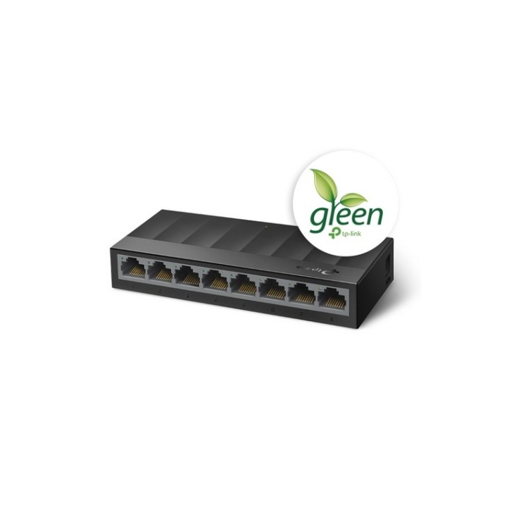 TP-Link LiteWave LS1008G - Switch - unmanaged - 8 x 10/100/1000 - desktop, monta (LS1008G)