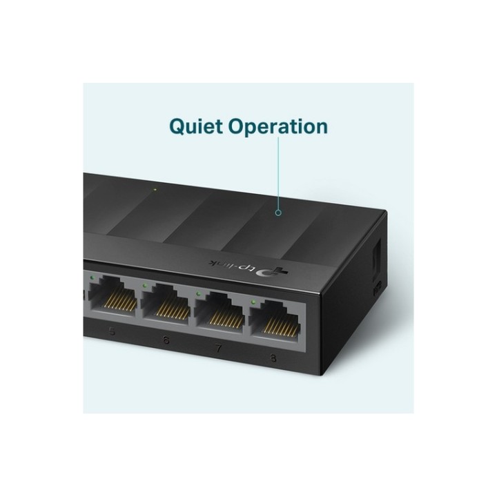 TP-Link LiteWave LS1008G - Switch - unmanaged - 8 x 10/100/1000 - desktop, monta (LS1008G)