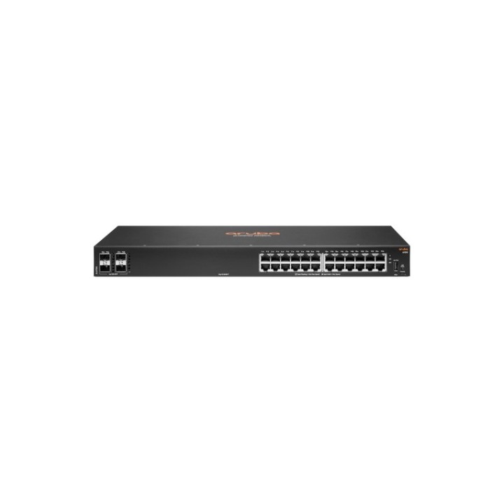 HPE Aruba 6100 24G 4SFP+ Switch - Switch - gestito - 24 x 10/100/1000 + 4 x 1 Gi (JL678AABB) - HP ENT