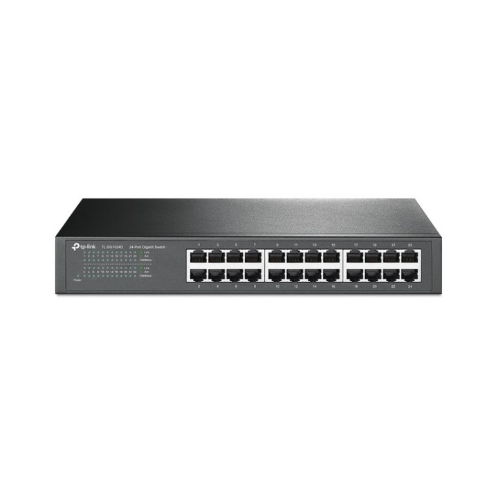 TP-Link TL-SG1024D - Switch - 24 x 10/100/1000 - desktop, montabile su rack (TL-SG1024D)