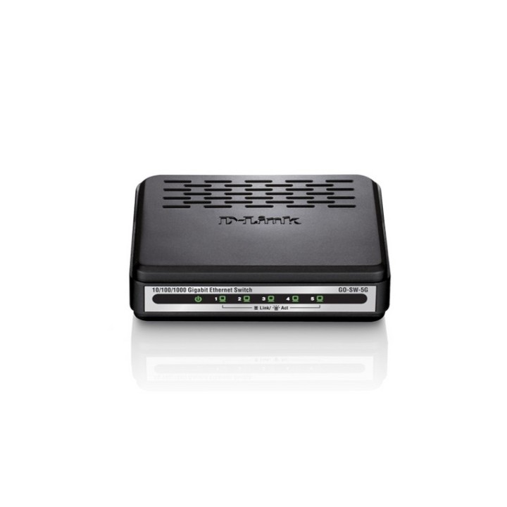 D-Link GO-SW-5G - Switch - unmanaged - 5 x 10/100/1000 - desktop