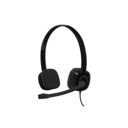 Logitech Stereo H151 - Cuffie con microfono - over ear - cablato (981-000589)