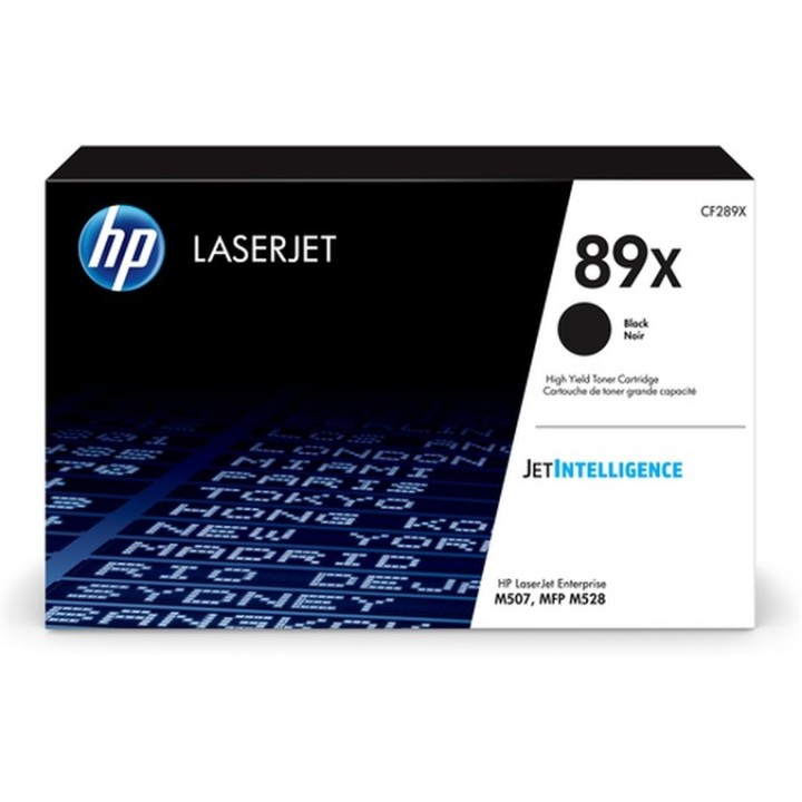 HP 89X - Alta capacità - nero - originale - LaserJet - cartuccia toner (CF289X)