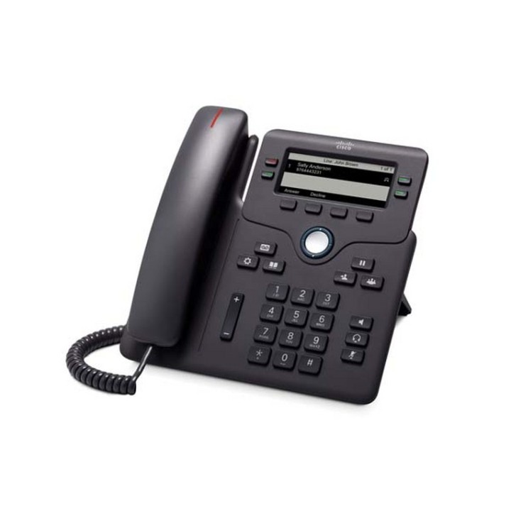 Cisco IP Phone 6851 - Telefono VoIP - SIP, SRTP - 4 linee - carbone (CP-6851-3PCC-K9)