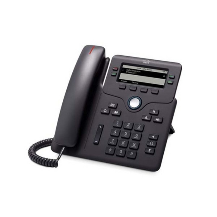 Cisco IP Phone 6851 - Telefono VoIP - SIP, SRTP - 4 linee - carbone (CP-6851-3PCC-K9)