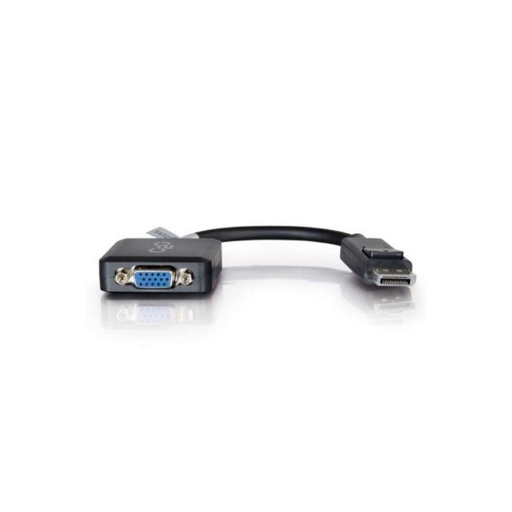 C2G 8in DisplayPort to VGA Adapter - DP to VGA Adapter Converter - Black - M/F -