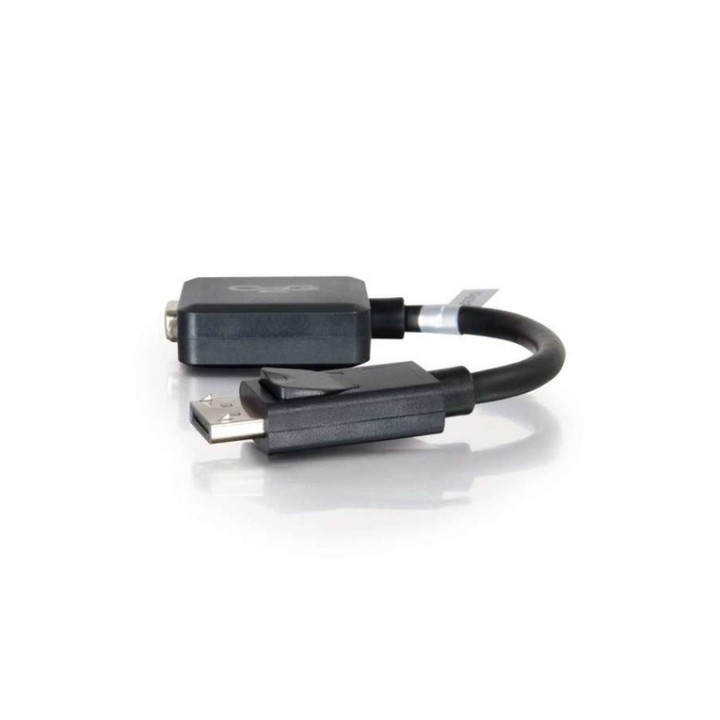 C2G 8in DisplayPort to VGA Adapter - DP to VGA Adapter Converter - Black - M/F -