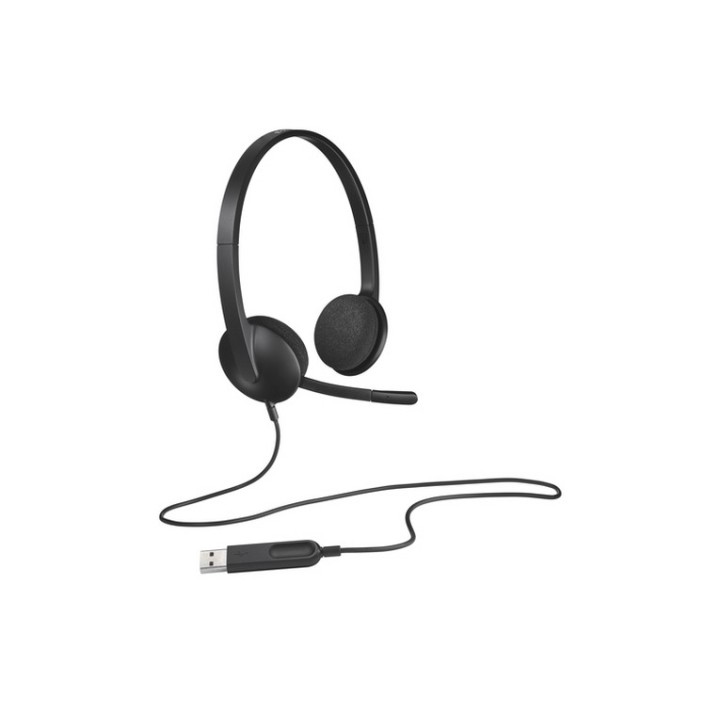 Logitech USB Headset H340 - Cuffie con microfono - over ear - cablato (981-000475)