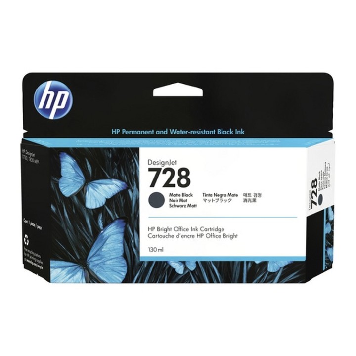 HP 728 - 130 ml - nero opaco - originale - DesignJet - cartuccia d'inchiostro -