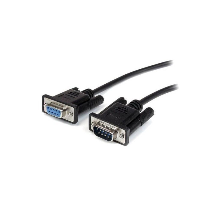 StarTech.com Cavo seriale diretto RS232 DB9 nero 2m - M/F - Prolunga seriale - D