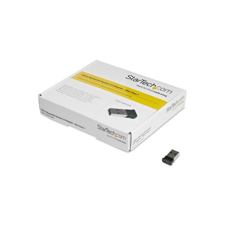 StarTech.com Adattatore Mini USB Bluetooth 4.0 - Dongle wireless EDR 50 m - Adat (USBBT1EDR4)