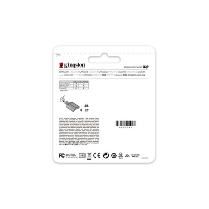 Kingston MobileLite Plus - Lettore di schede (SD, SDHC, SDHC UHS-I, SDHC UHS-II, (MLP)