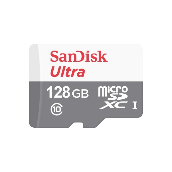 SanDisk Ultra - Scheda di memoria flash - 128 GB - A1 / UHS Class 1 / Class10 - (SDSQUNR-128G-GN6MN)