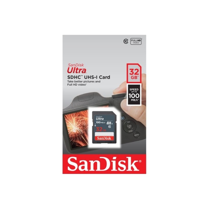 SanDisk Ultra - Scheda di memoria flash - 32 GB - UHS Class 1 / Class10 - UHS-I (SDSDUNR-032G-GN3IN)