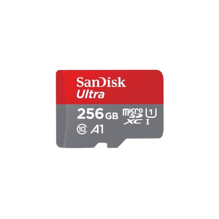 SanDisk Ultra - Scheda di memoria flash (adattatore da microSDXC a SD in dotazio (SDSQUNR-256G-GN6TA)