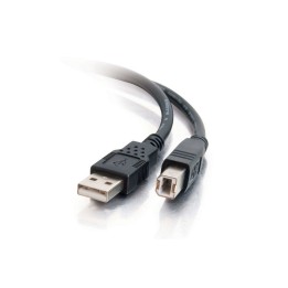 C2G 6.6ft USB A to USB B Cable - USB A to B Cable - USB 2.0 - Black - M/M - Cavo