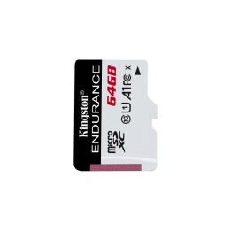 Kingston High Endurance - Scheda di memoria flash - 64 GB - A1 / UHS-I U1 / Clas (SDCE/64GB)