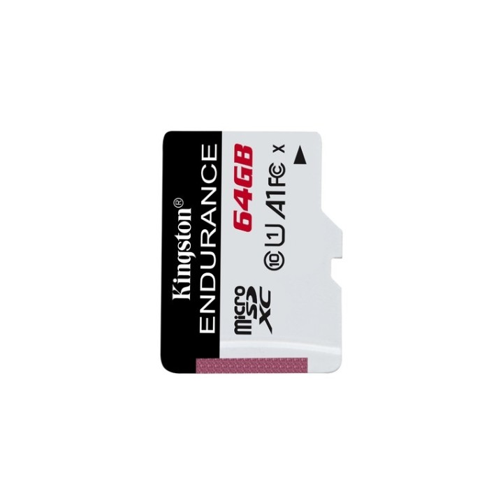 Kingston High Endurance - Scheda di memoria flash - 64 GB - A1 / UHS-I U1 / Clas (SDCE/64GB)