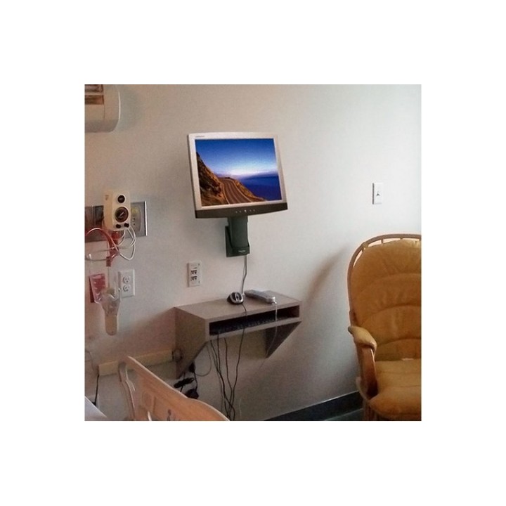 Ergotron staffa monitor a parete regolabile Neo-Flex Lift portamonitor a muro