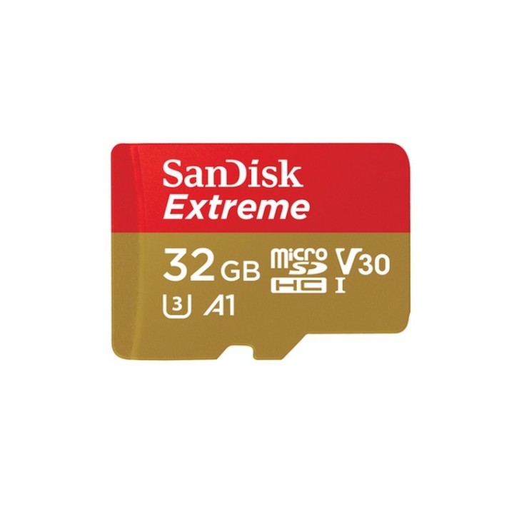 SanDisk Extreme - Scheda di memoria flash (adattatore microSDHC per SD in dotazi (SDSQXAF-032G-GN6AA)