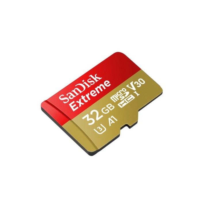 SanDisk Extreme - Scheda di memoria flash (adattatore microSDHC per SD in dotazi (SDSQXAF-032G-GN6AA)