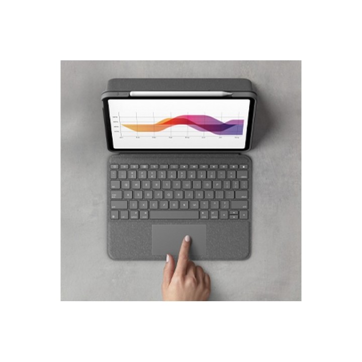 Logitech Folio Touch - Custodia tastiera e carta - con trackpad - retroilluminat