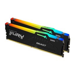Kingston FURY Beast RGB - DDR5 - kit - 32 GB: 2 x 16 GB - DIMM 288-PIN - 6400 MH
