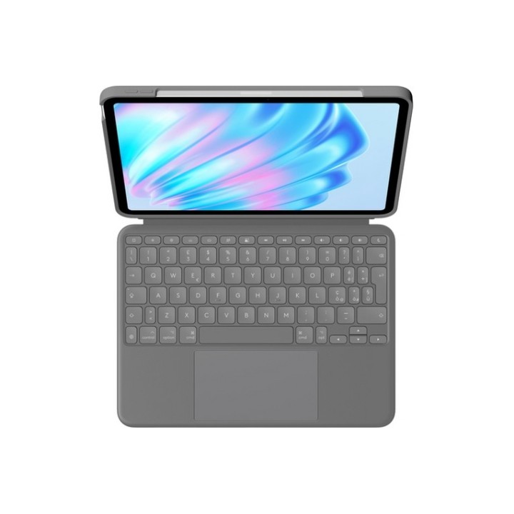 Logitech Combo Touch - Custodia tastiera e carta - con trackpad - retroilluminat