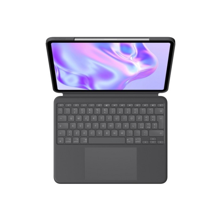 Logitech Combo Touch - Custodia tastiera e carta - con trackpad - retroilluminat
